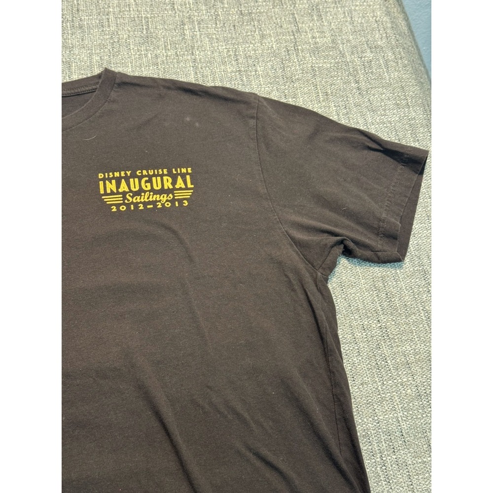 Disney Cruise Line T-Shirt Men's Brown Inaugural Sailing Crew Neck Short Sleeve - Picture 8 of 15